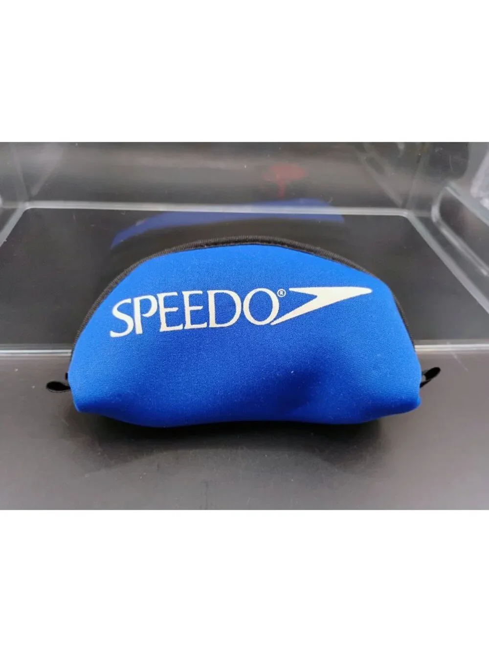 Speedo Swim Goggles With Blue Neoprene Case Adjustable Strap Durable